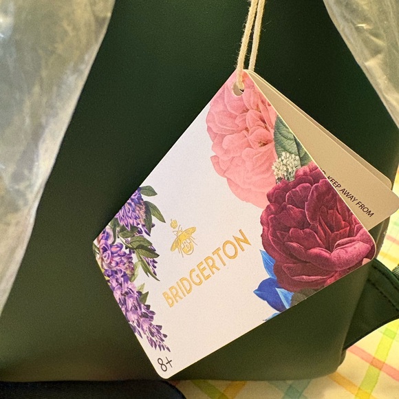 Loungefly Bridgerton Floral Green Backpack - Picture 5 of 5